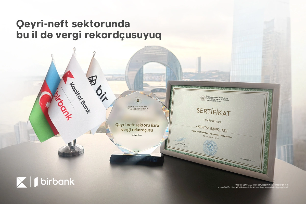 Kapital Bank retains its status as the largest taxpayer in the non-oil sector