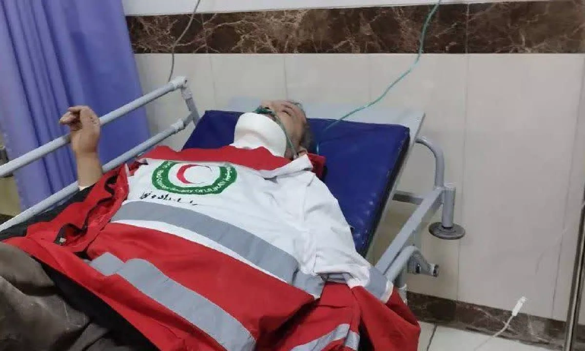 Explosions in Iran's Mahabad damage Red Crescent building photo