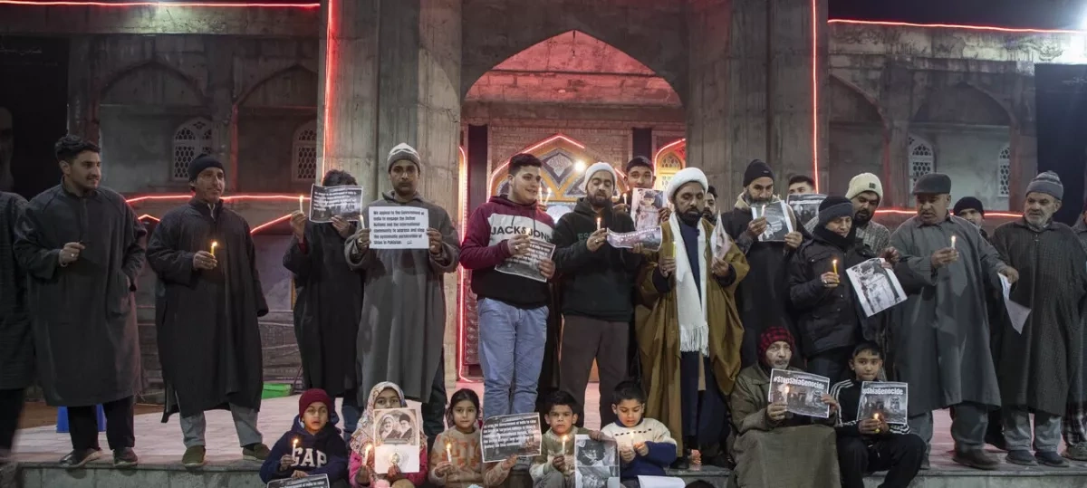 Protests erupt in Kashmir following deadly attack on Shia mosque Photo