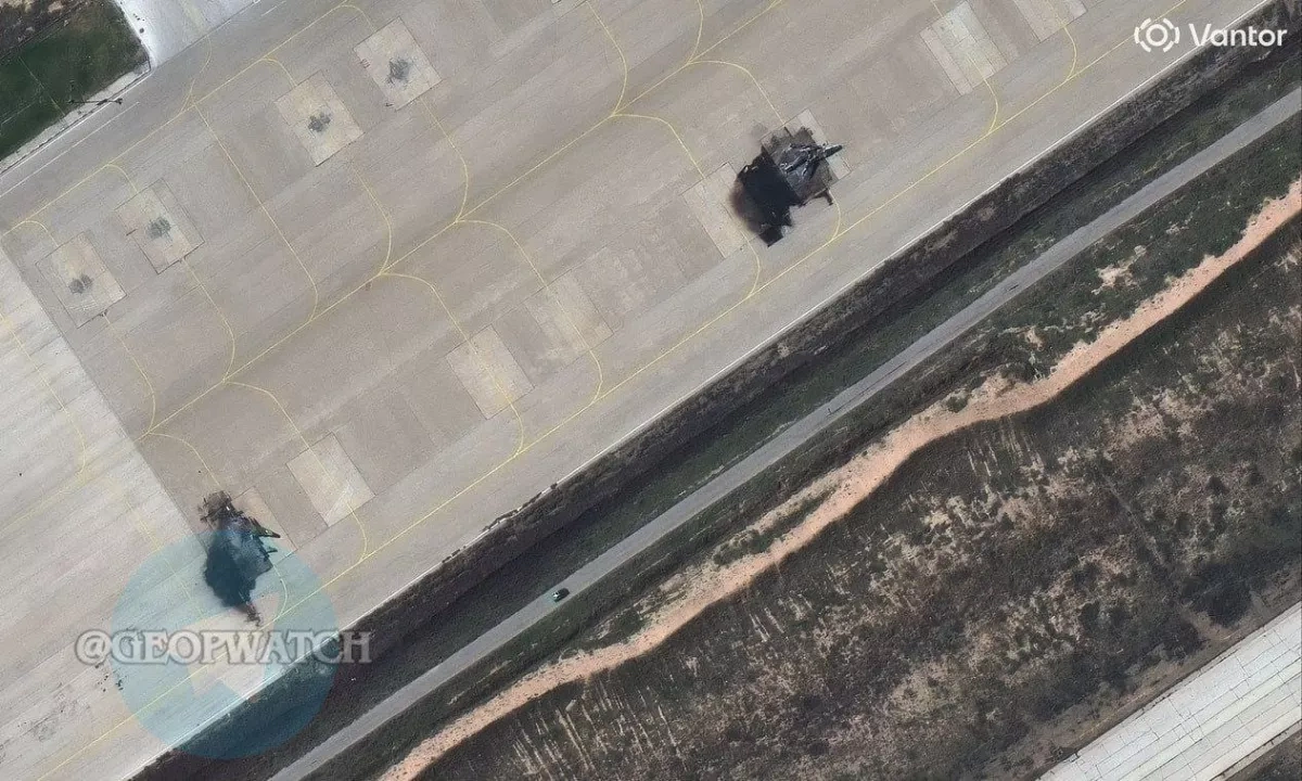 Satellite images show Iranian jets destroyed in Shiraz PHOTO