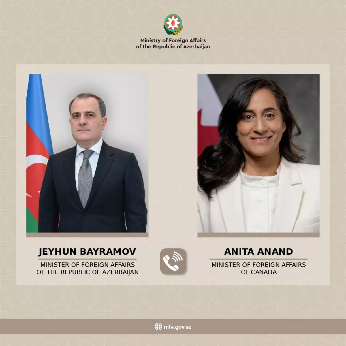 Azerbaijan, Canada discuss regional security and citizen evacuation from Iran