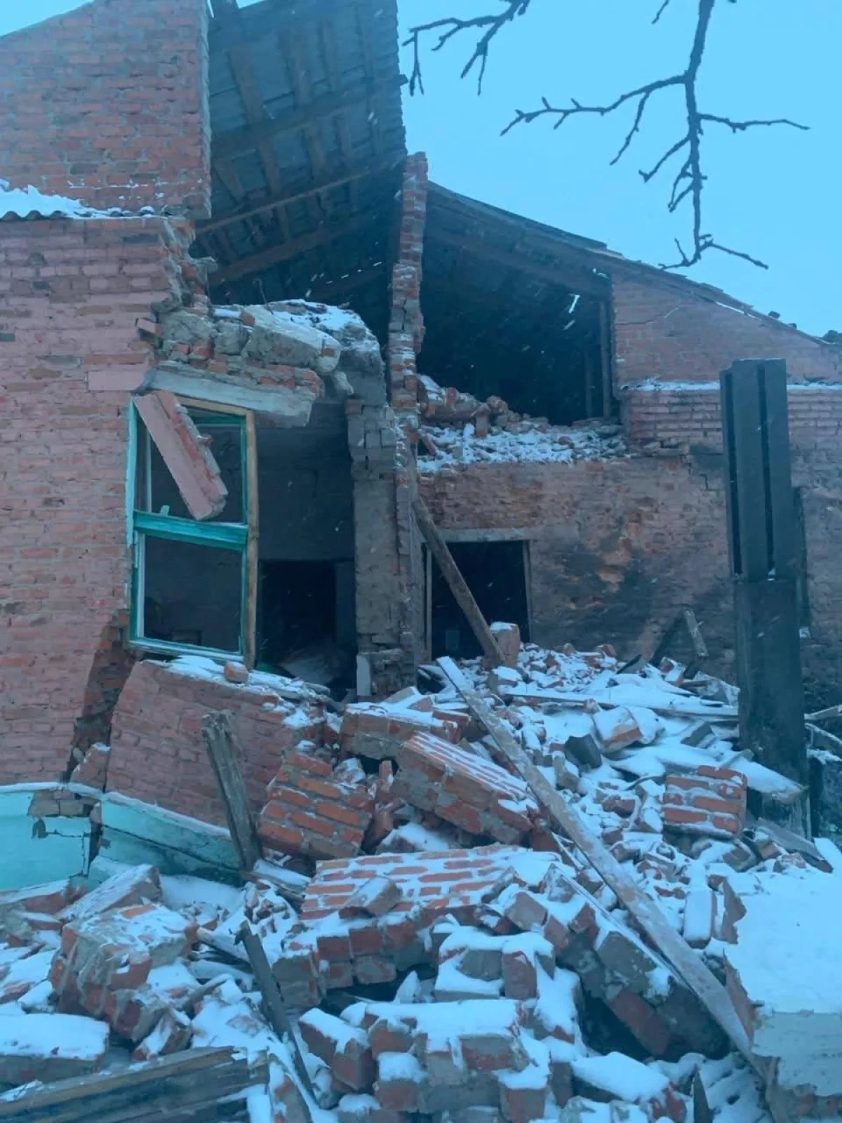 Drone strikes hit hospital, residential areas in Chernihiv region, Ukraine PHOTO