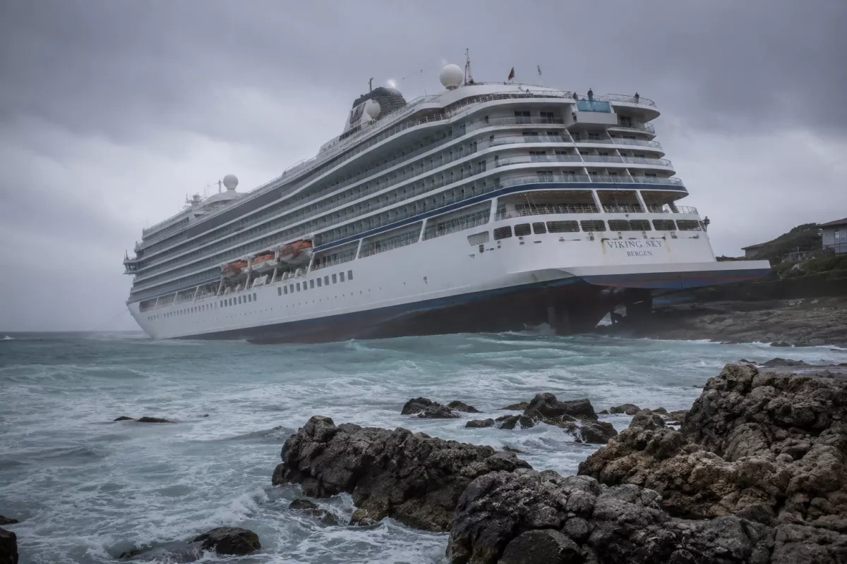 Swiss passenger ship runs aground on Danube river in Romania