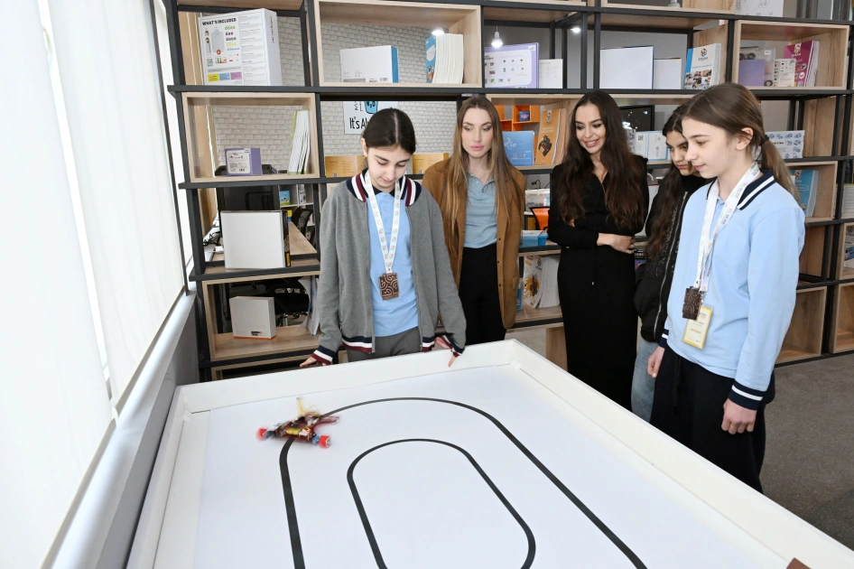 Leyla Aliyeva and Alena Aliyeva visit boarding school and STEAM Center in Guba (PHOTO)