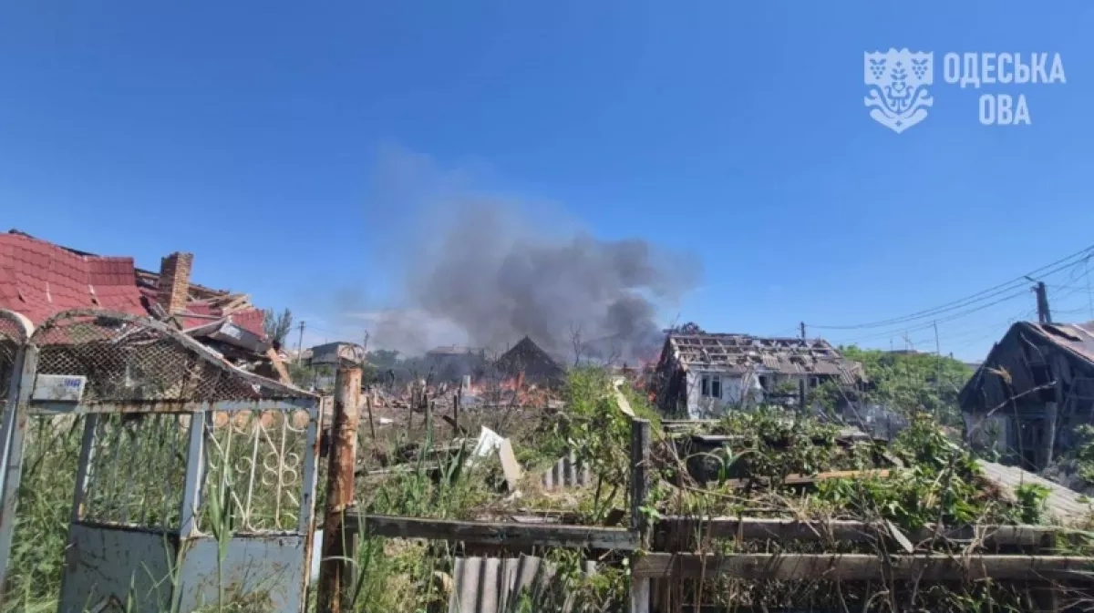 Russian missile strike damages houses, solar facility in Ukraine's Odesa PHOTO