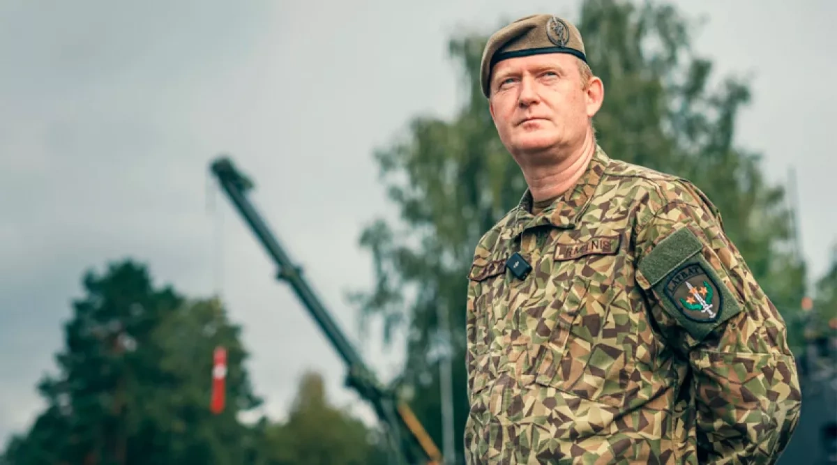 Latvian defence minister begins first visit to Ukraine