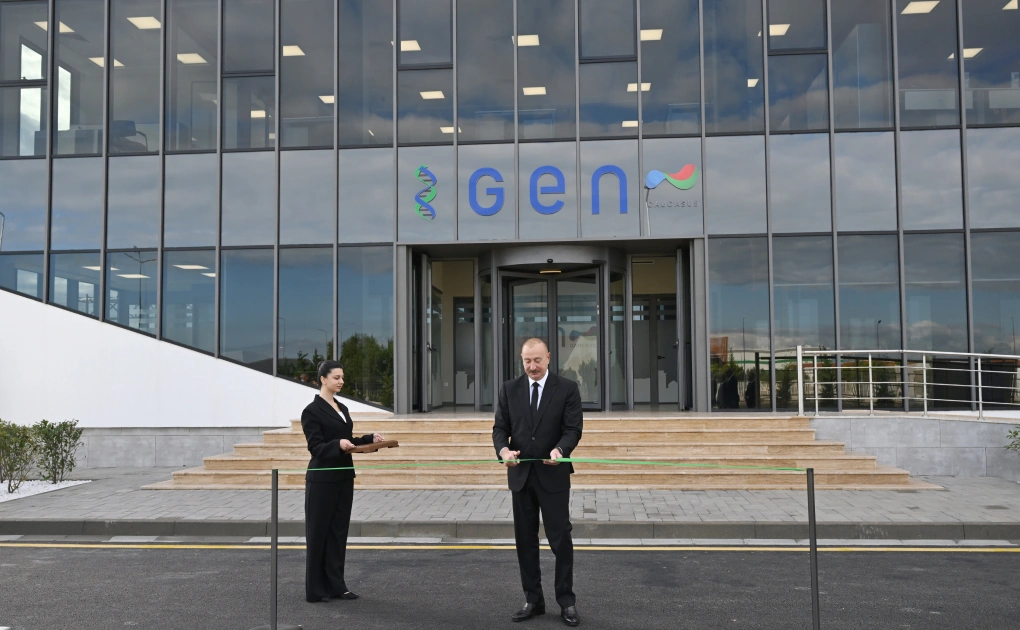 President Ilham Aliyev attends opening of a pharmaceutical manufacturing plant at Pirallahi Industrial Park (PHOTO)