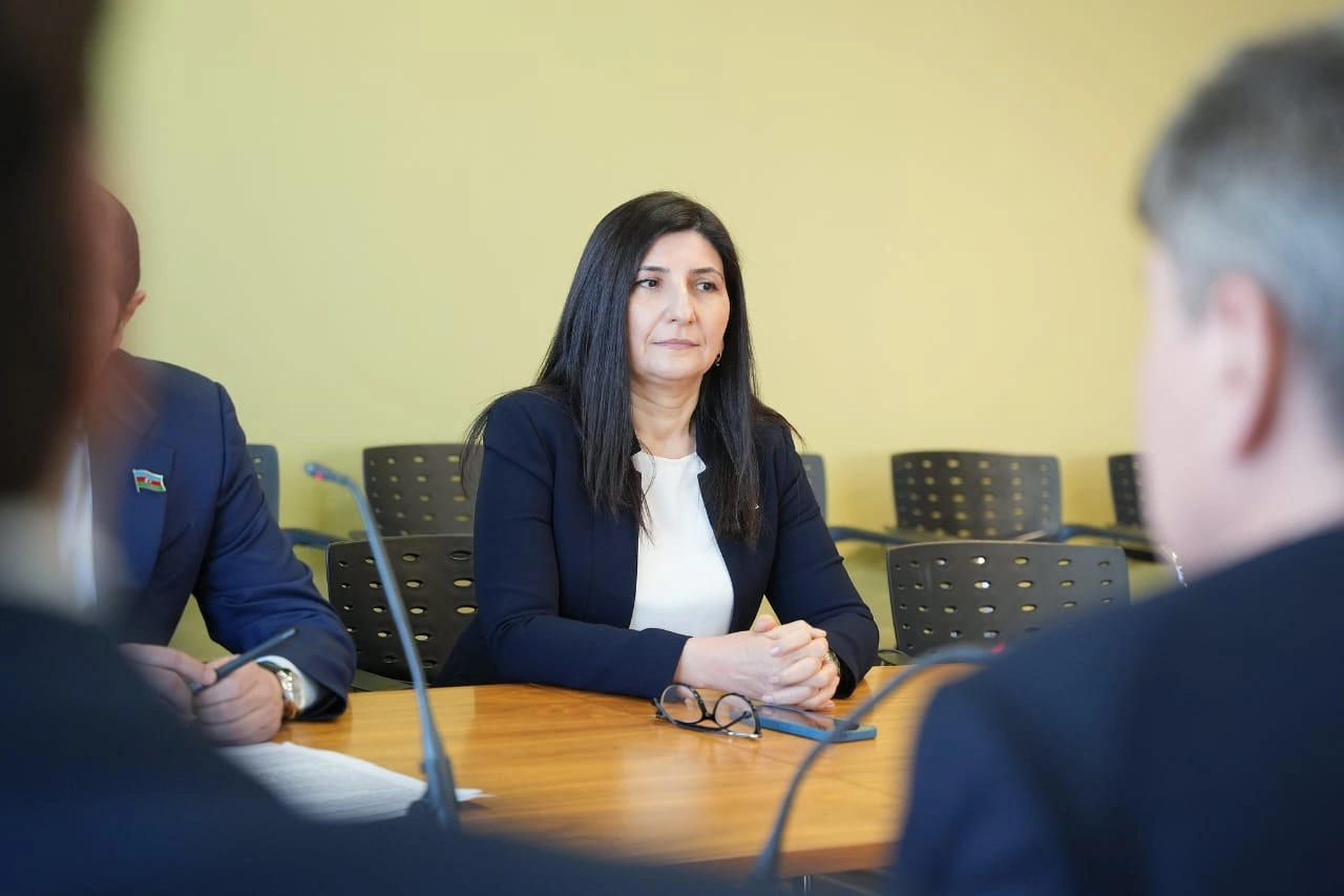 Azerbaijan's parliamentary delegation meets with Latvian Speaker of Saeima (PHOTO)