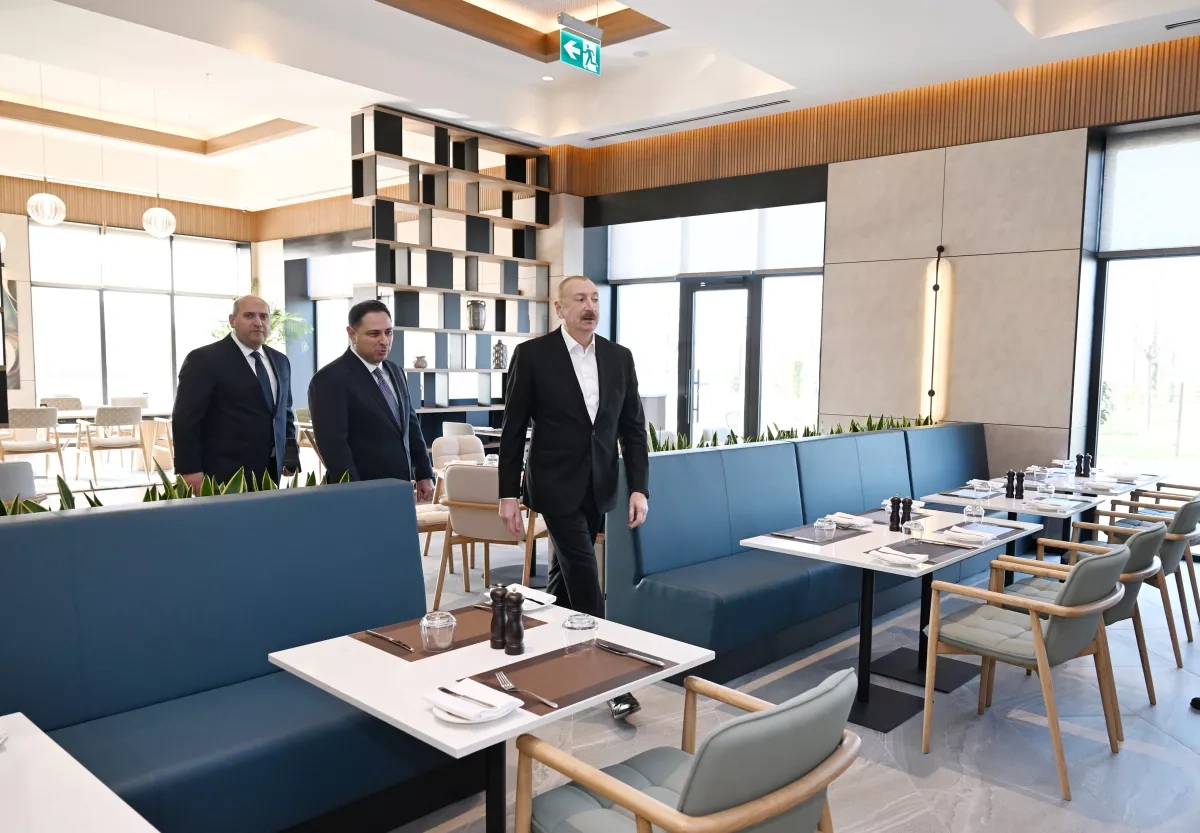 Azerbaijani president opens Hilton Garden Inn hotel in Aghdam PHOTO