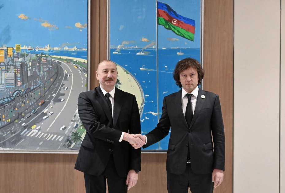 President Ilham Aliyev meets with Georgian Prime Minister (PHOTO)