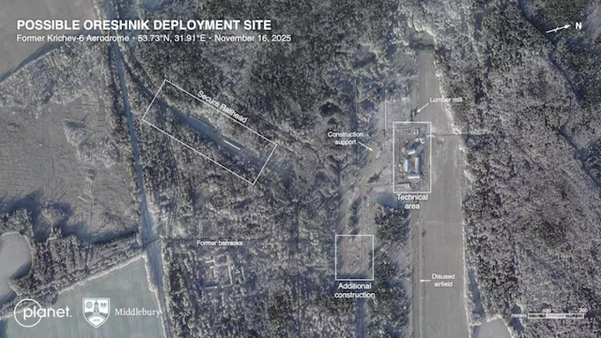 Russia poised to base nuclear-capable Oreshnik missiles in eastern Belarus Reuters findings / photo