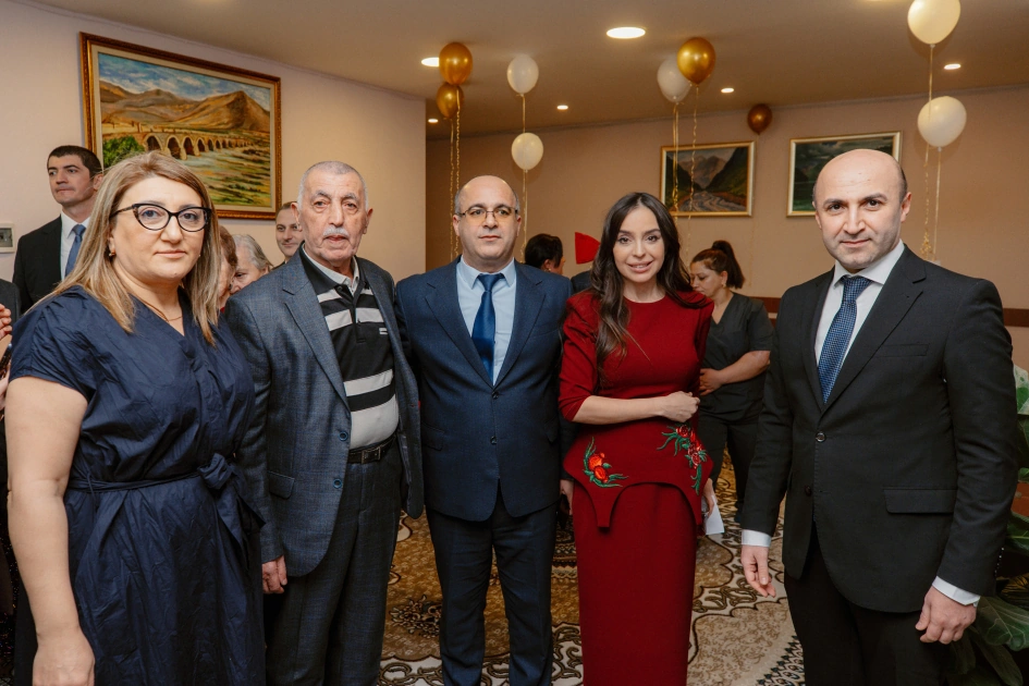 Heydar Aliyev Foundation VP Leyla Aliyeva, Head of Baku Media Center Arzu Aliyeva attend festive event at social services facility for elderly people (PHOTO)