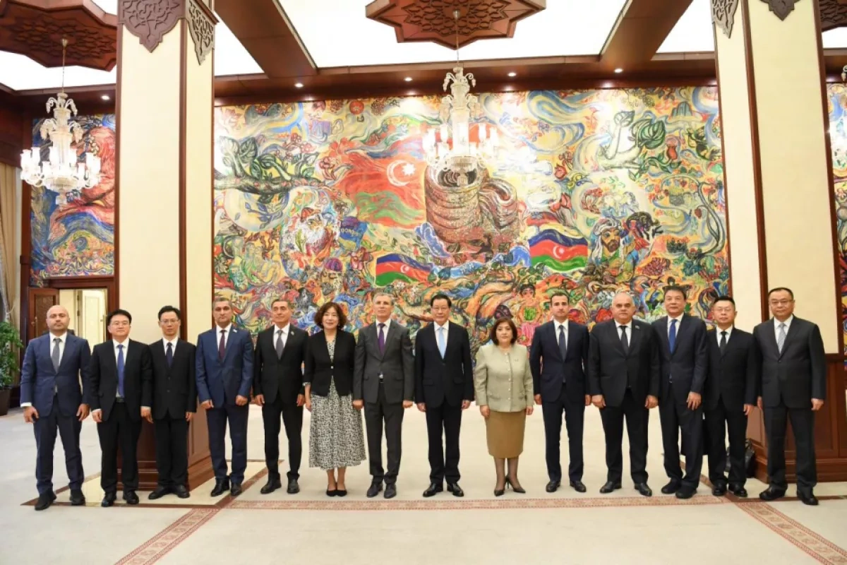 Azerbaijani speaker, Chinese delegation discuss cooperation PHOTO