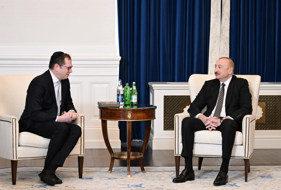 President Ilham Aliyev meets with CEO of American Israel Public Affairs Committee and other senior staff in Washington (PHOTO)