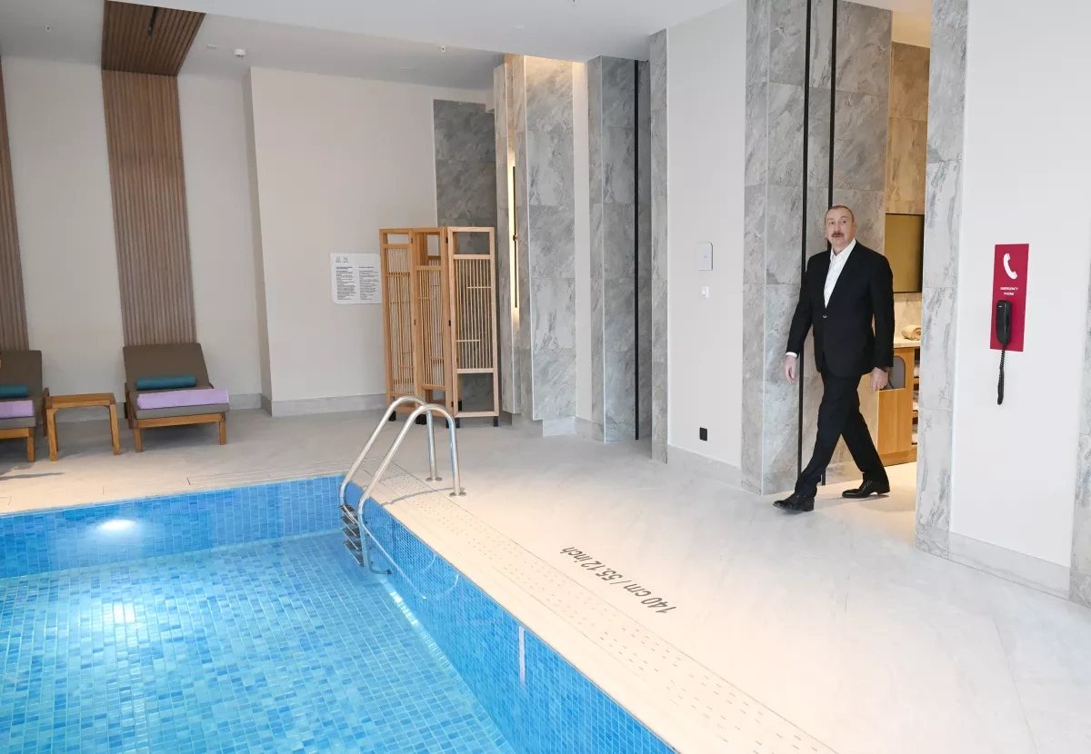 Azerbaijani president opens Hilton Garden Inn hotel in Aghdam PHOTO