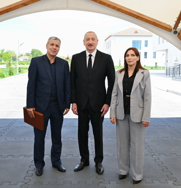 President Ilham Aliyev, First Lady Mehriban Aliyeva meet with residents of Shukurbeyli village of Jabrayil district (PHOTO)