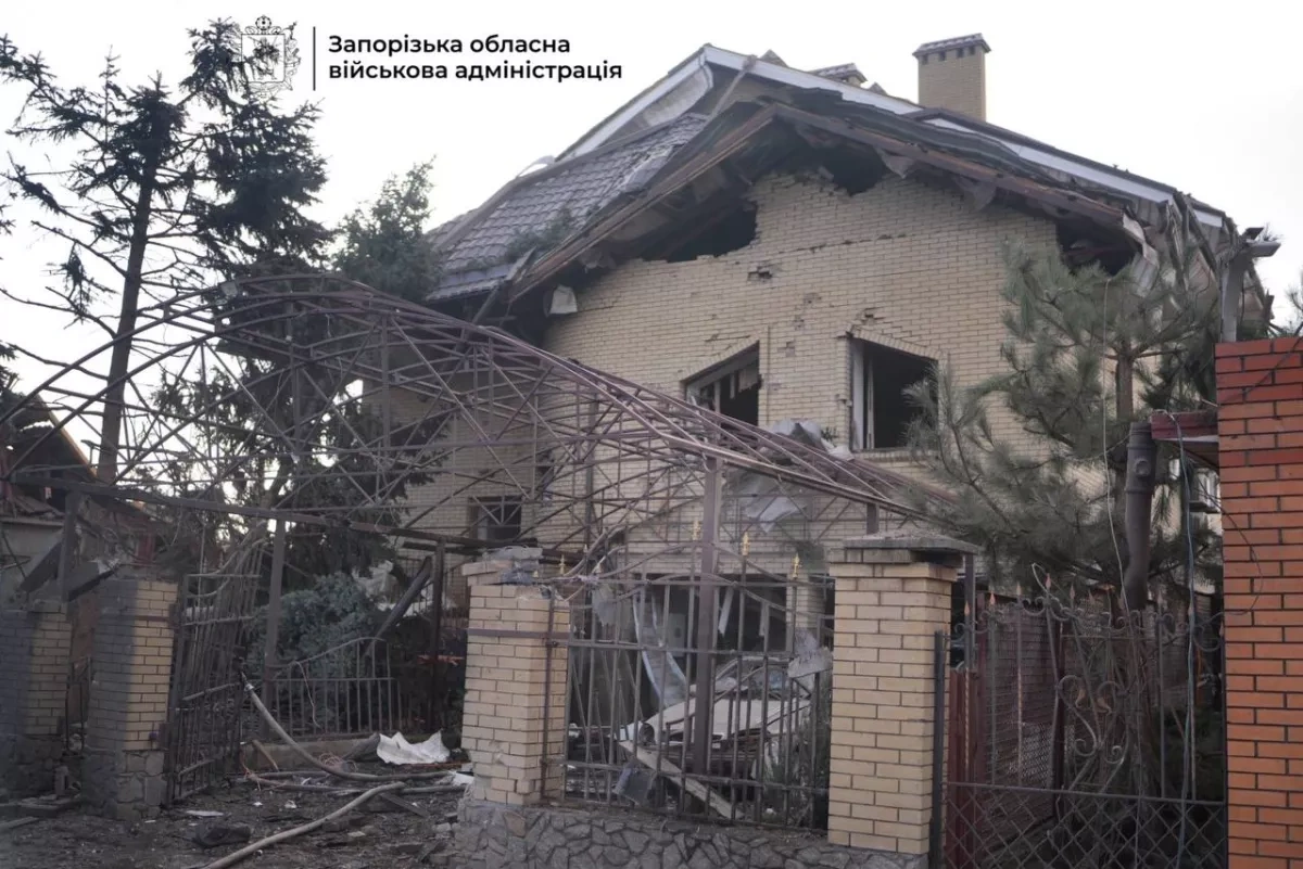 Homes damaged and residents wounded in Russian attack on Zaporizhzhia photo / video