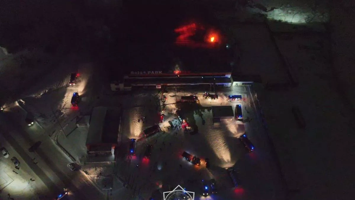 Children’s entertainment centre catches fire in Semey, Kazakhstan