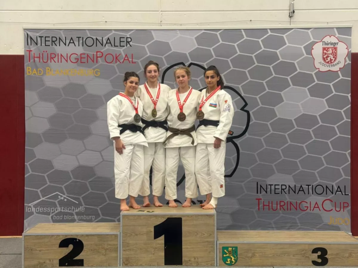 Azerbaijan female judokas win six medals at Thuringia Cup in Germany PHOTO