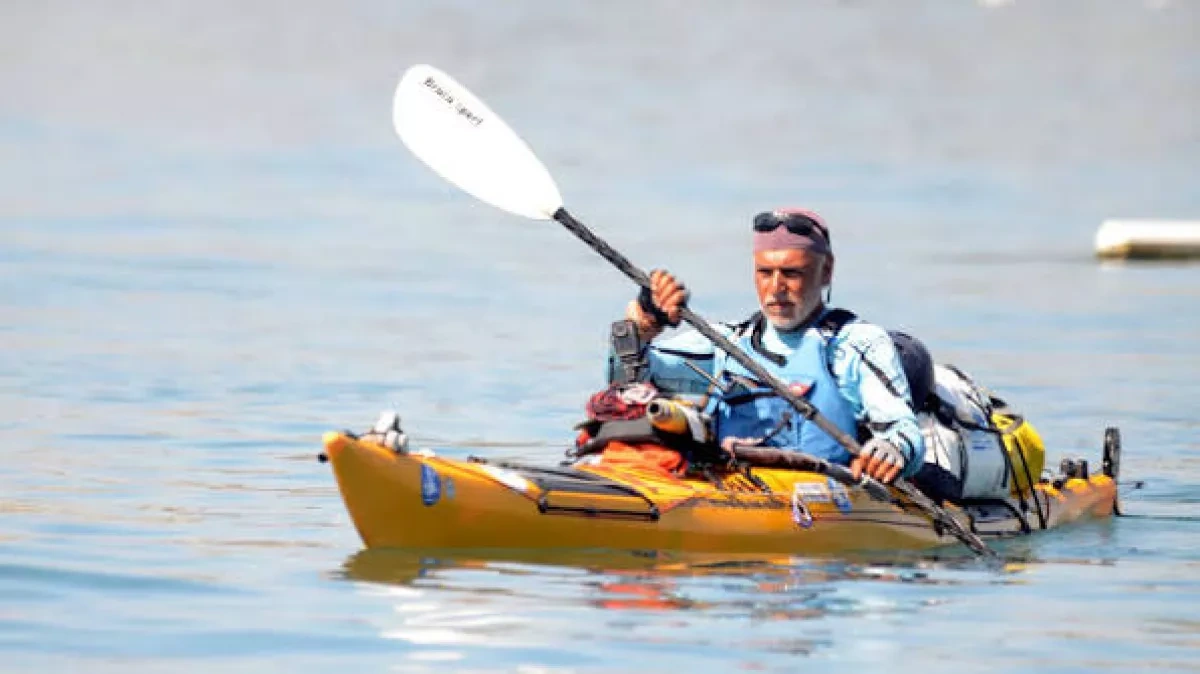 Turkish kayaker reaches Bodrum after 83 days on sea Challenge to travel 8,333-kilometers / PHOTO