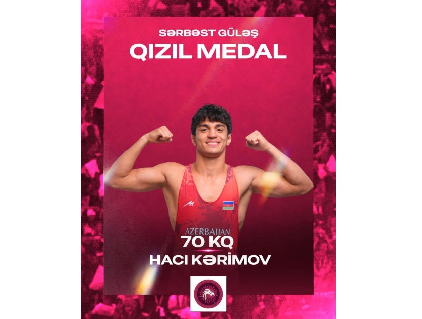 Azerbaijani wrestlers win gold and three bronze medals at European U-20 Championships (PHOTO)