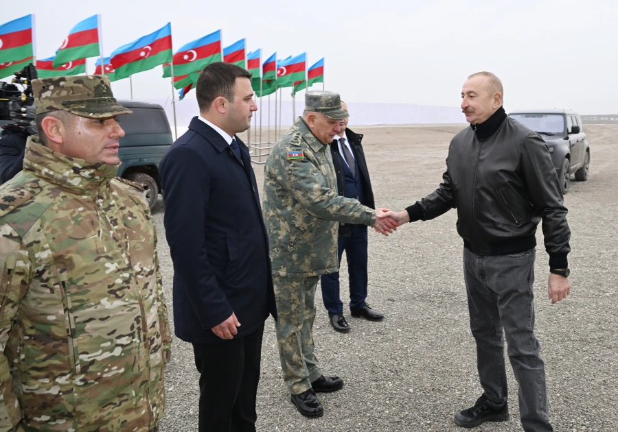 President Ilham Aliyev lays foundation of special operations center in Aghdara district (PHOTO)