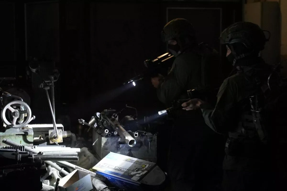 Israeli military says weapons manufacturing equipment dismantled near Nablus PHOTO/VIDEO