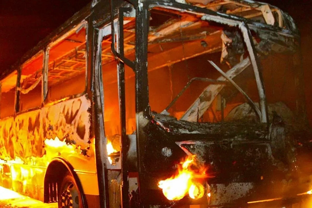 School bus catches fire in Pakistan, injuring at least 11