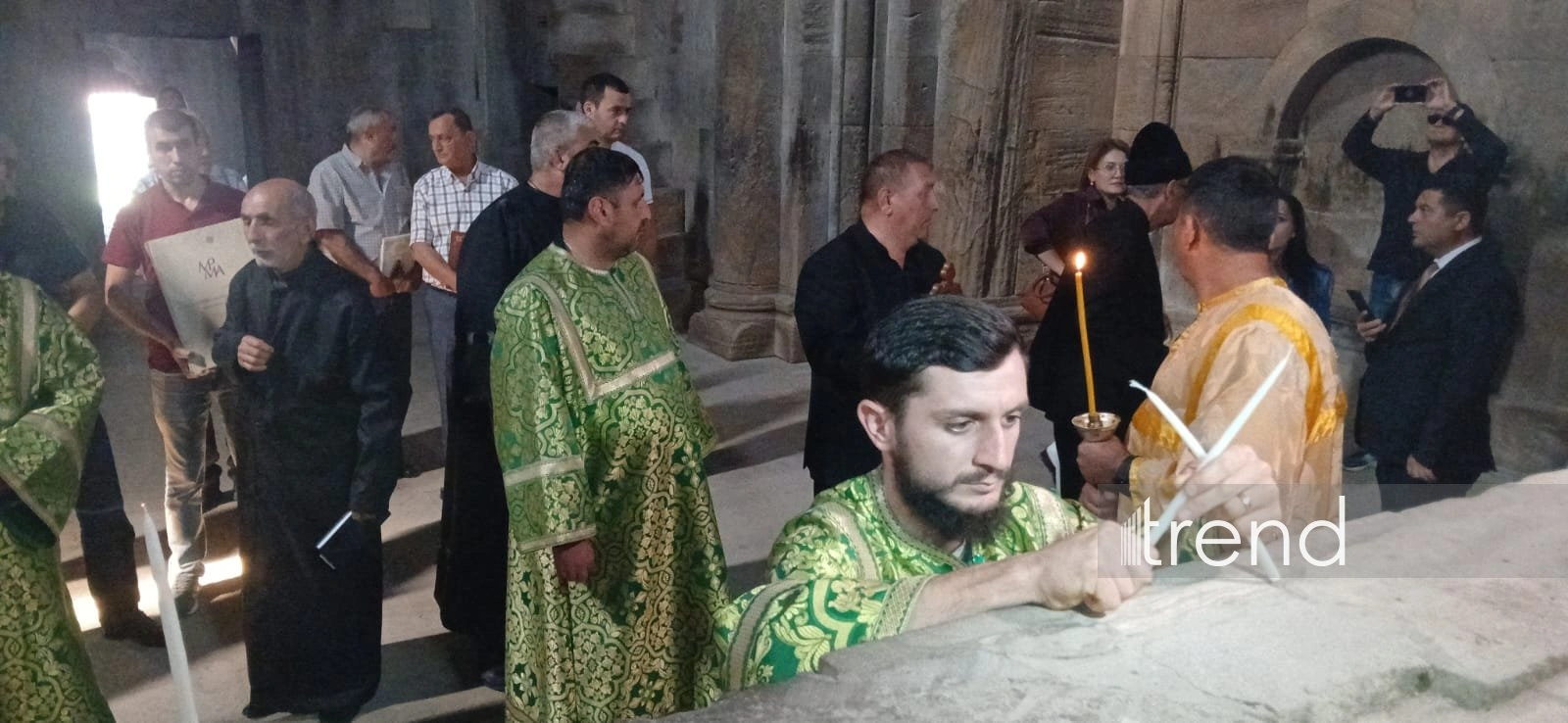 Albanian-Udi Christian community visits Ganjasar Monastery in Aghdara (PHOTO)