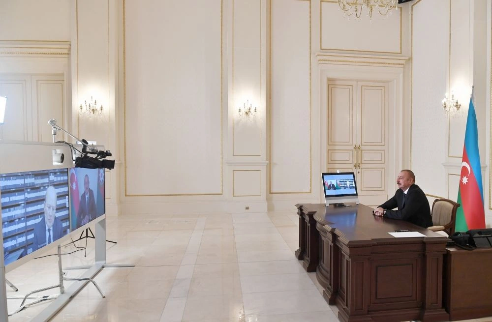 Chronicles of Victory (26.10.20): President Ilham Aliyev interviewed by Italian Rai 1 TV channel (PHOTO/VIDEO)