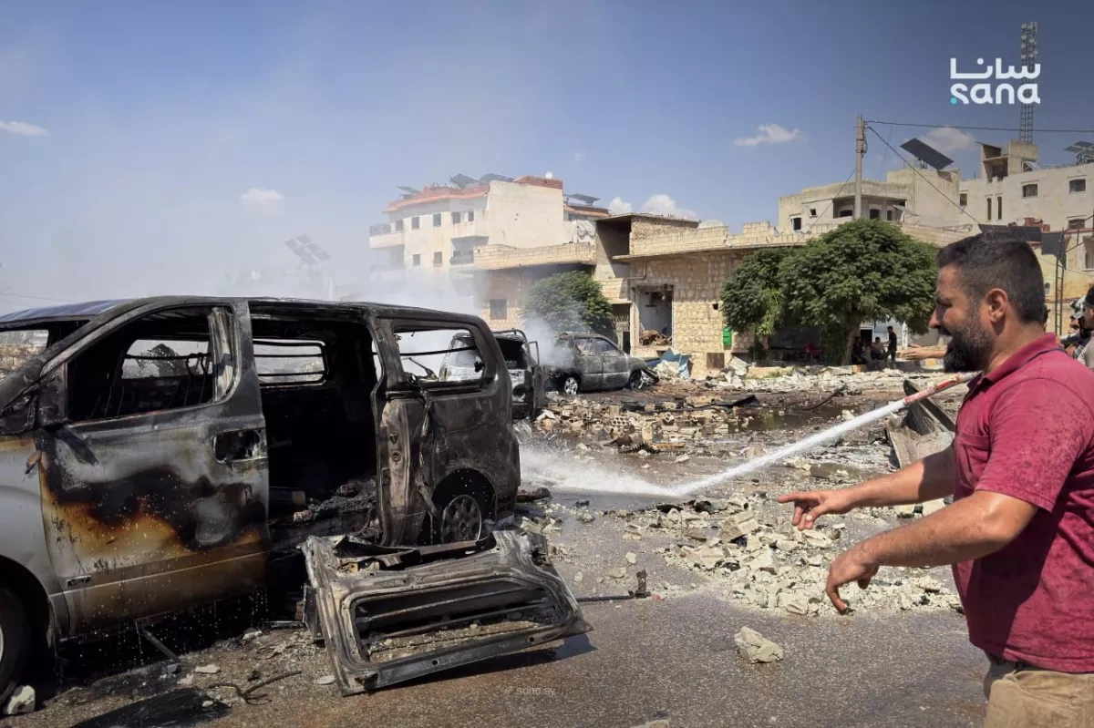 Two killed, five injured in ammunition-laden vehicle blast in Syria PHOTO