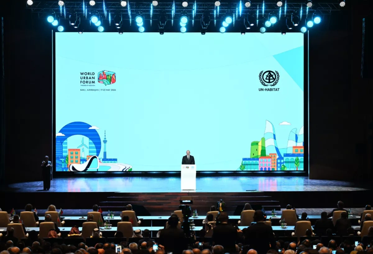 Azerbaijani president highlights reconstruction, heritage preservation at WUF13 in Baku UPDATED