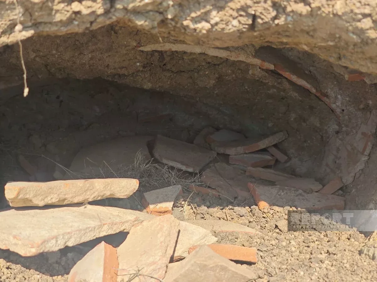 Bronze Age pottery found during roadworks in Azerbaijan’s south PHOTO
