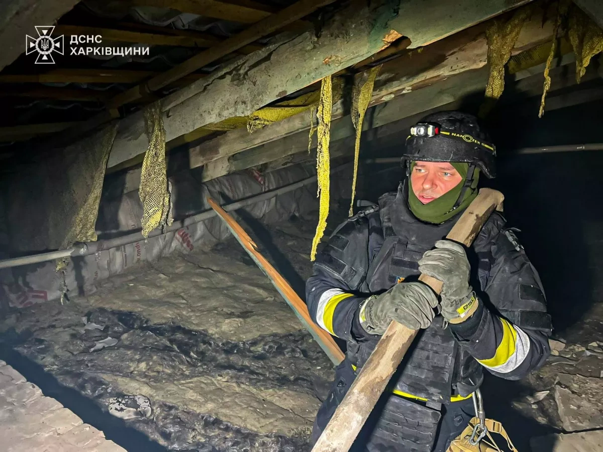 Russian drones strike administrative building in Ukraine's Bolshoy Burluk PHOTO