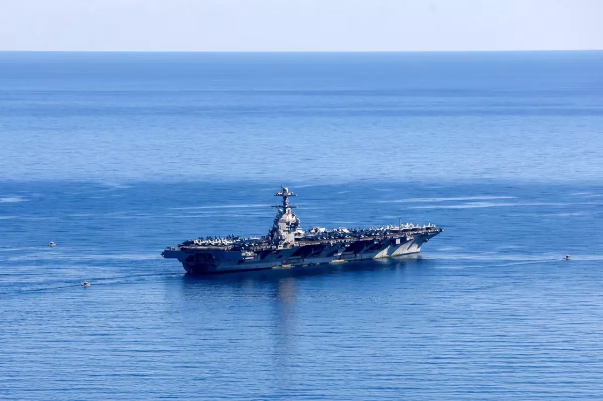 Fire aboard USS Gerald R. Ford aircraft carrier injures two sailors