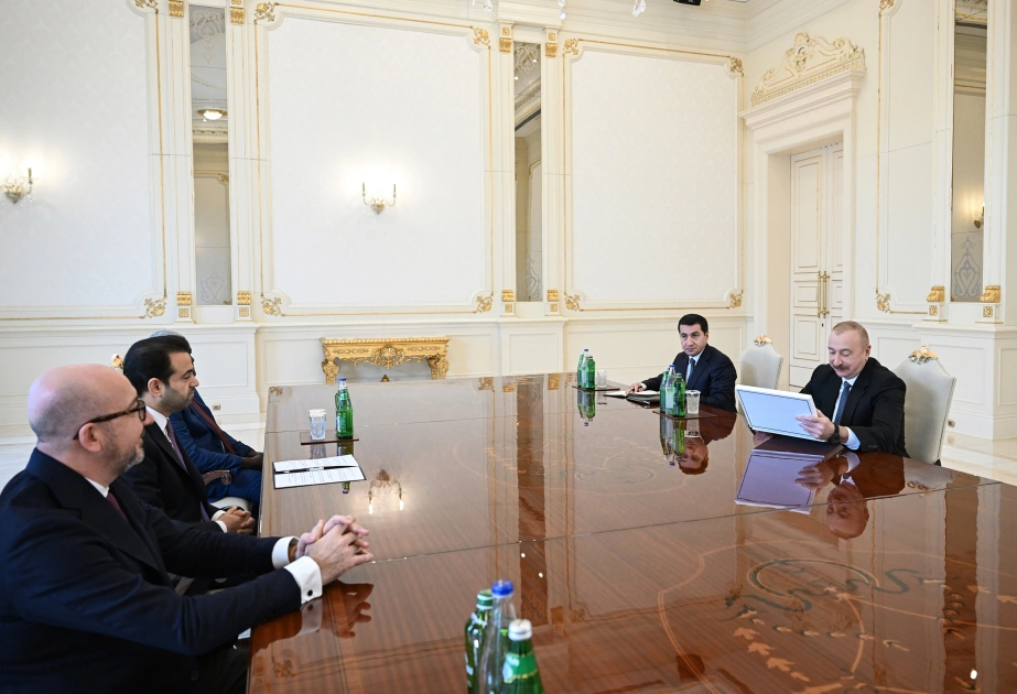 President Ilham Aliyev receives delegation of Zayed Award for Human Fraternity (PHOTO)