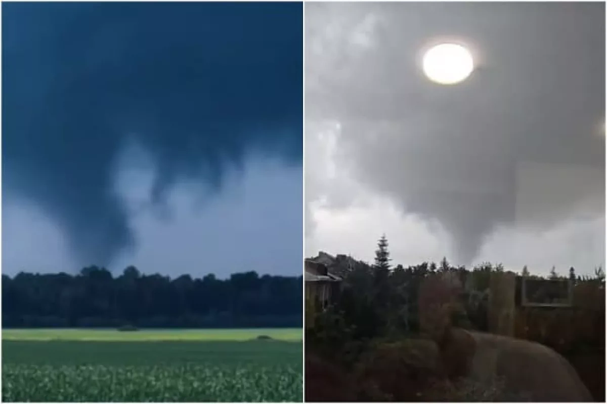 Lithuania hit by violent storms, tornadoes suspected PHOTO