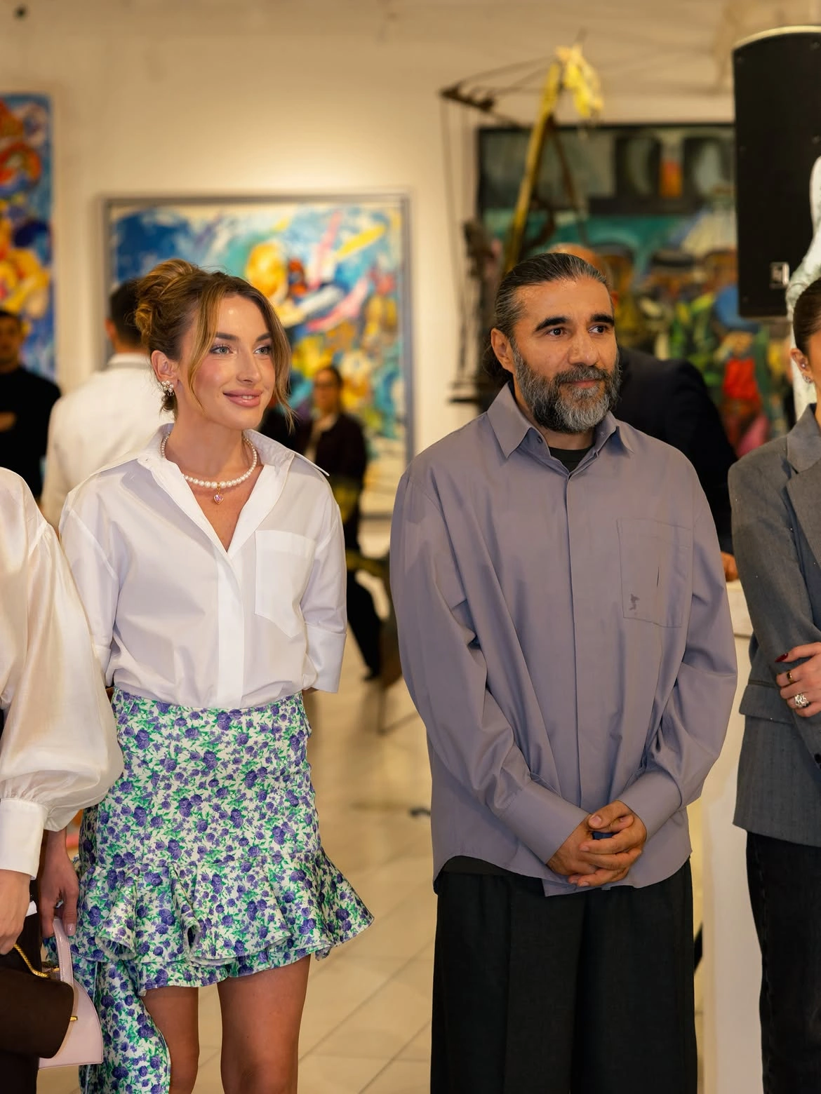 Alena Aliyeva shares post from Anar Huseynzade’s exhibition “O” (PHOTO)