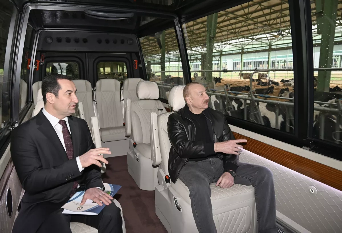 Azerbaijani president attends opening of “Shirvan Agro” livestock complex in Shamakhi PHOTO