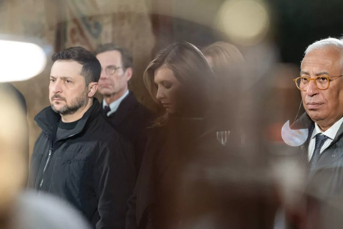 Zelenskyy, European leaders pray for peace at Kyiv’s Saint Sophia Cathedral PHOTO / VIDEO