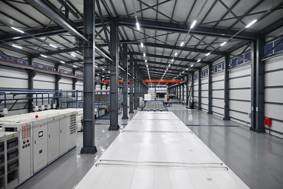 President Ilham Aliyev attends opening of mirror sheet production plant in Sumgayit Industrial Park (PHOTO)