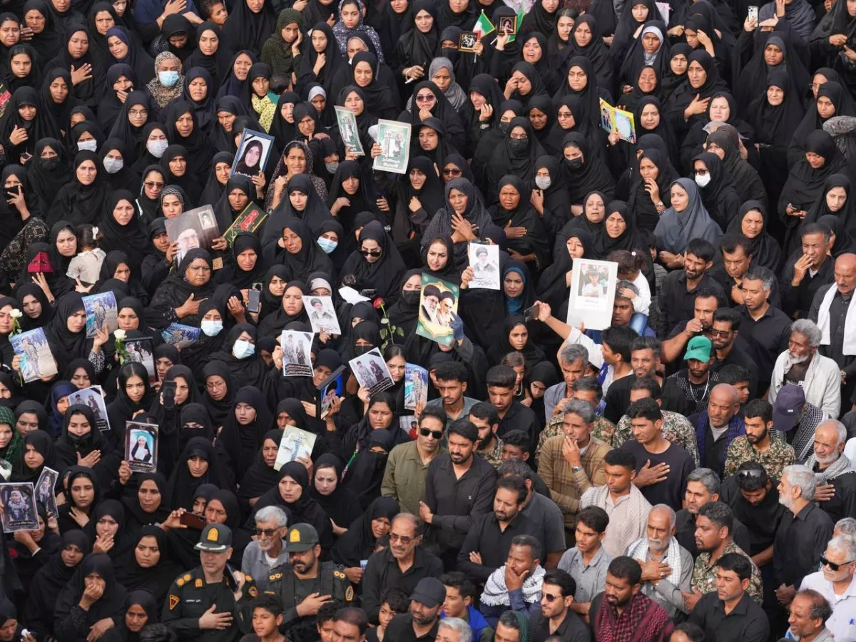 Iran holds mass funeral for 165 young lives lost in Minab attack PHOTO