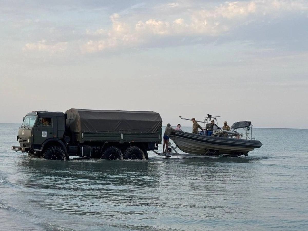 Kazakhstan finds bodies of two servicemen swept into Caspian Sea