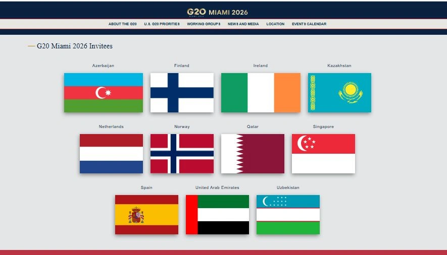 Azerbaijan receives invitation to G20 summit in Miami