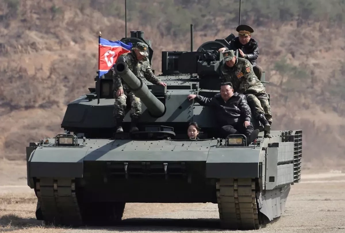 Kim Jong Un’s daughter drives tank in latest public appearance