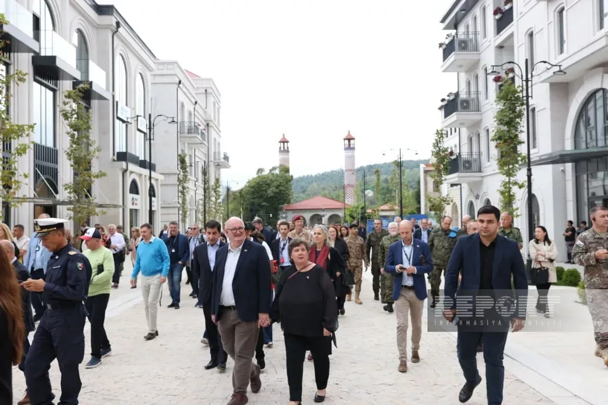 Diplomats visit Karabakh Street, Sadigjan House in Shusha, Azerbaijan PHOTO