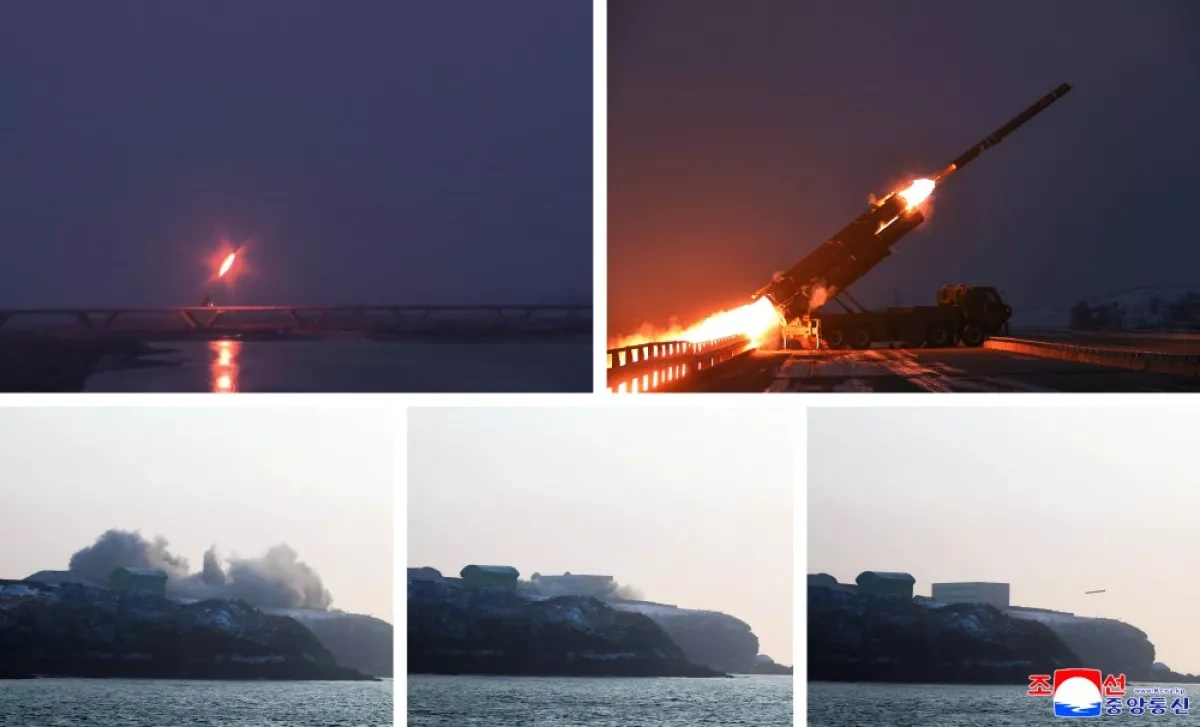 North Korea conducts long-range cruise missile test Photo