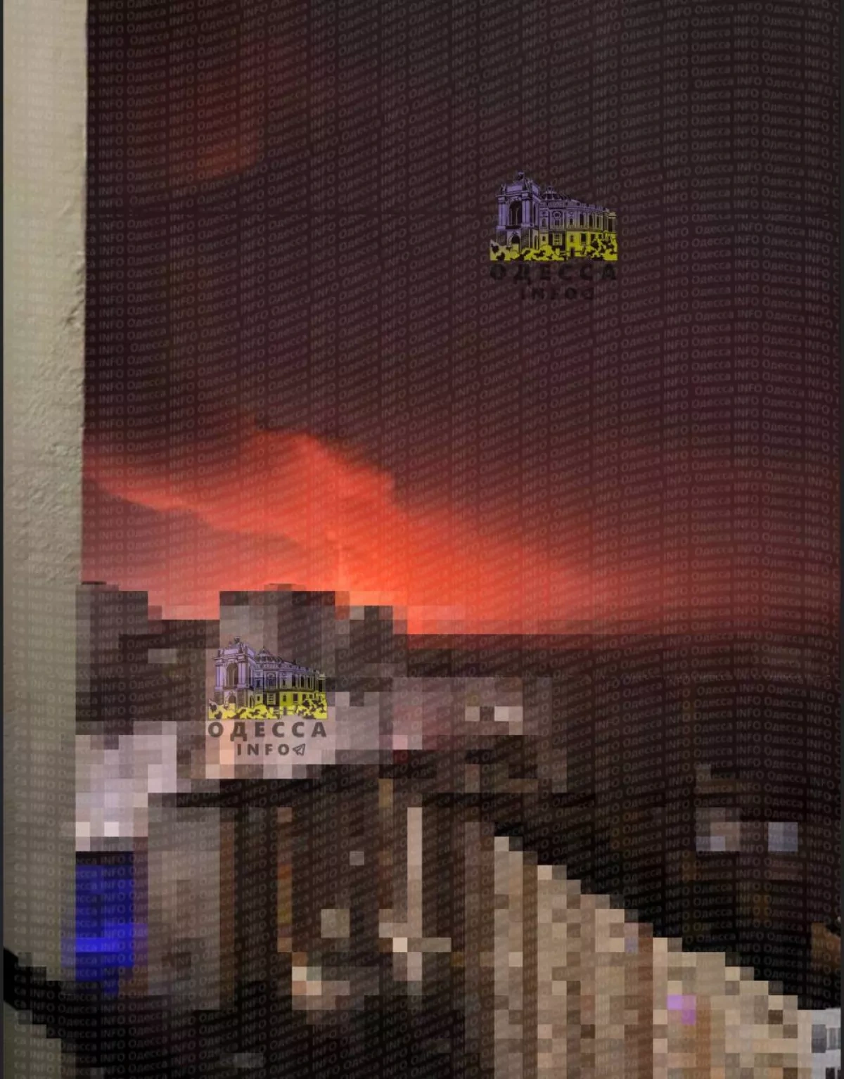 Odesa left partially in darkness following drone and missile strikes photo / video