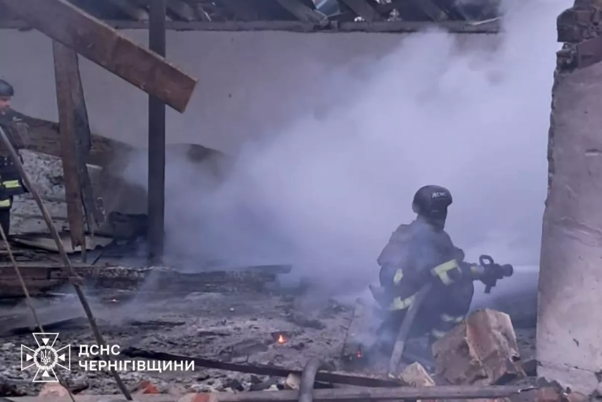 Russian drones ignite fires across Chernihiv region PHOTO