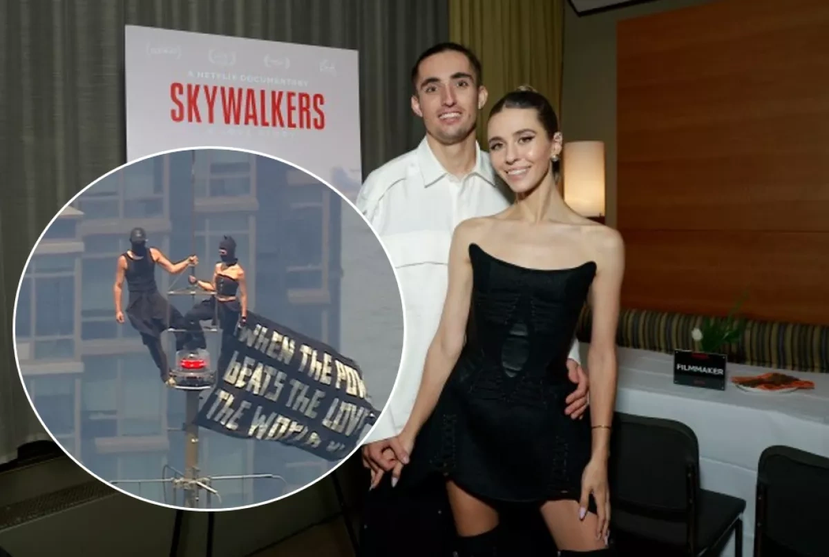 Adrenaline-seeking Russian couple behind viral extreme climb in New York City
